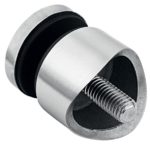 Držiak skla 30mm/bodový-30mm,, 30x30, brúsená nerez