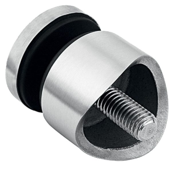Držiak skla 30mm/bodový-30mm,, 30x30, brúsená nerez